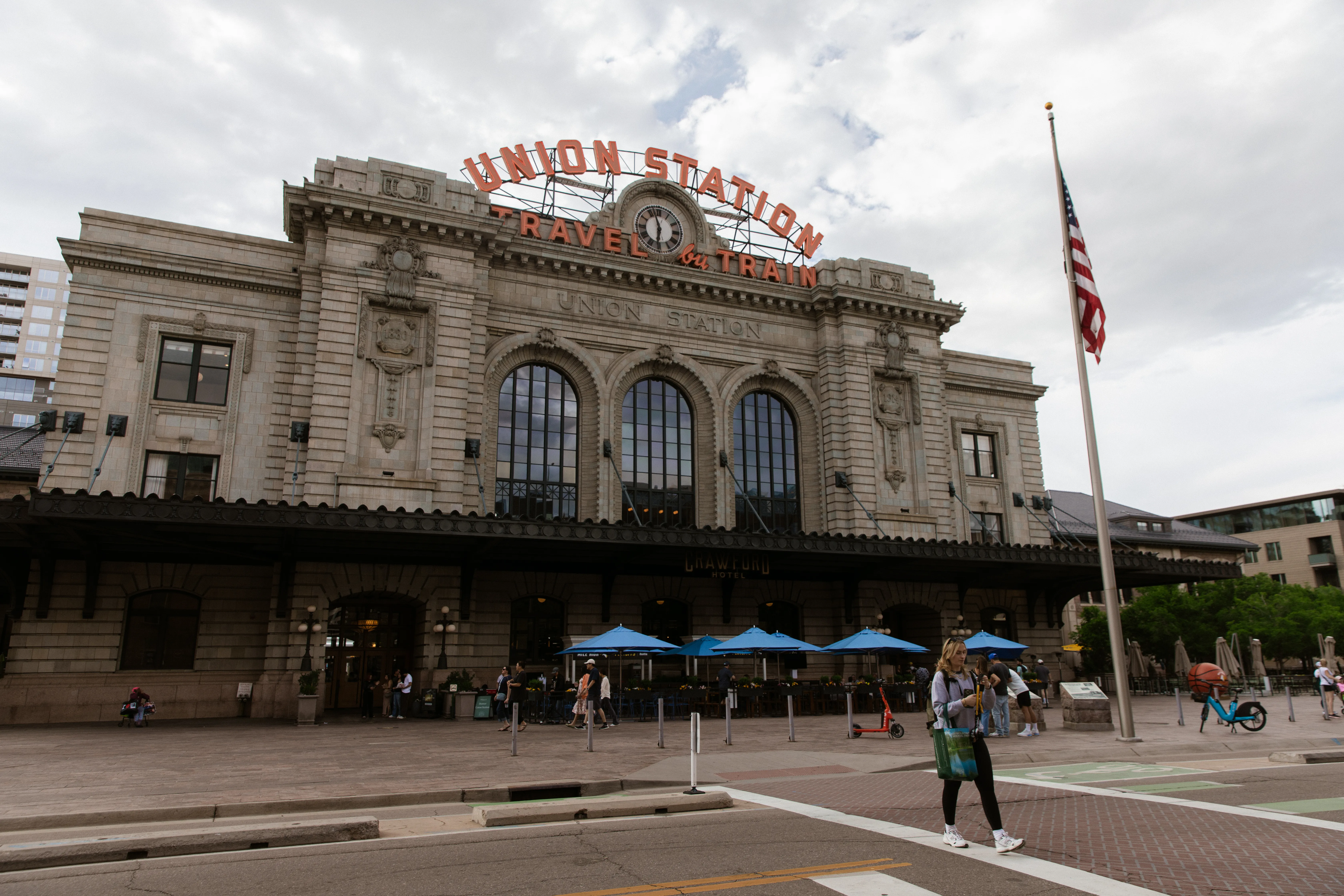 Union Station facade at street level