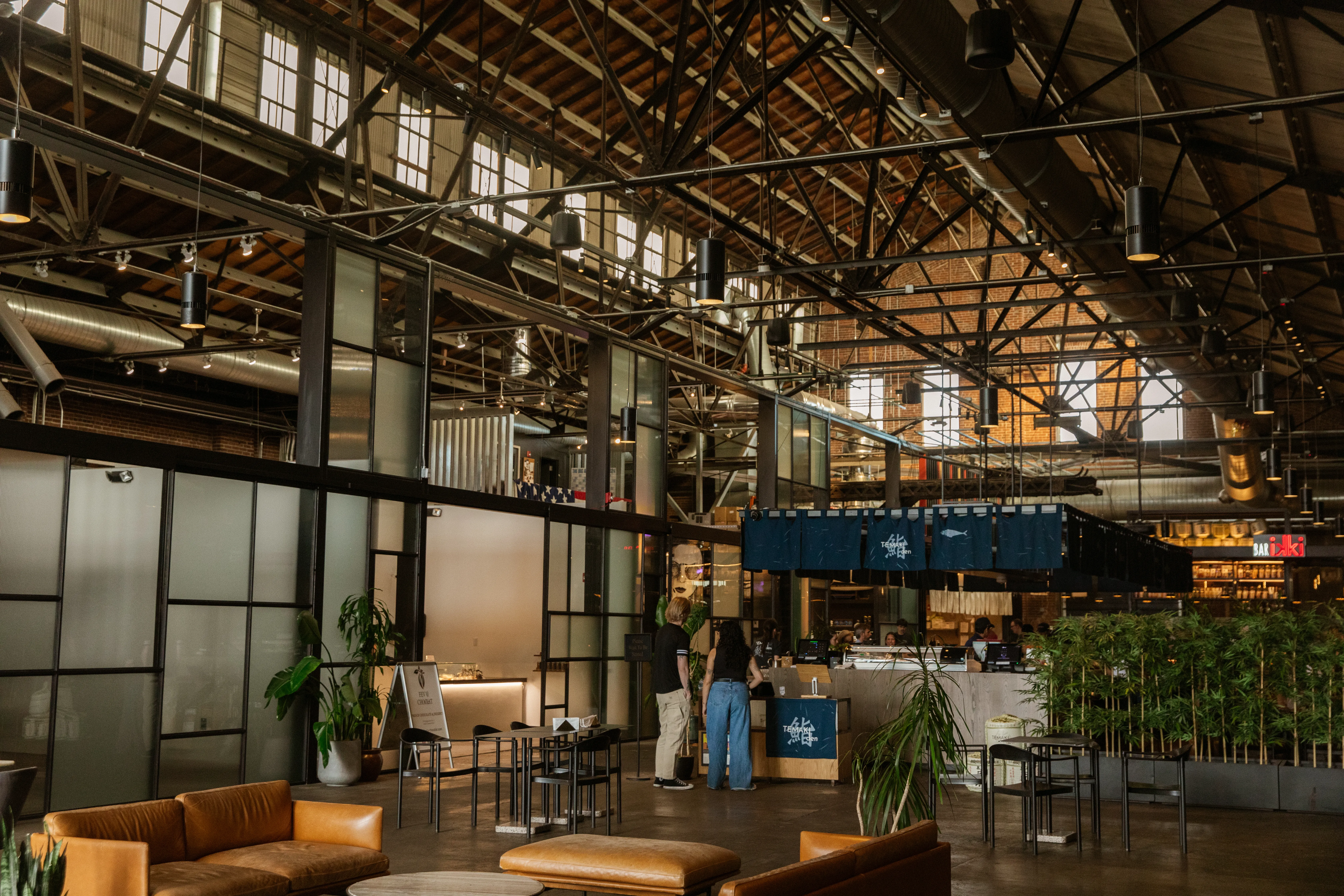 Market hall interior at The Source