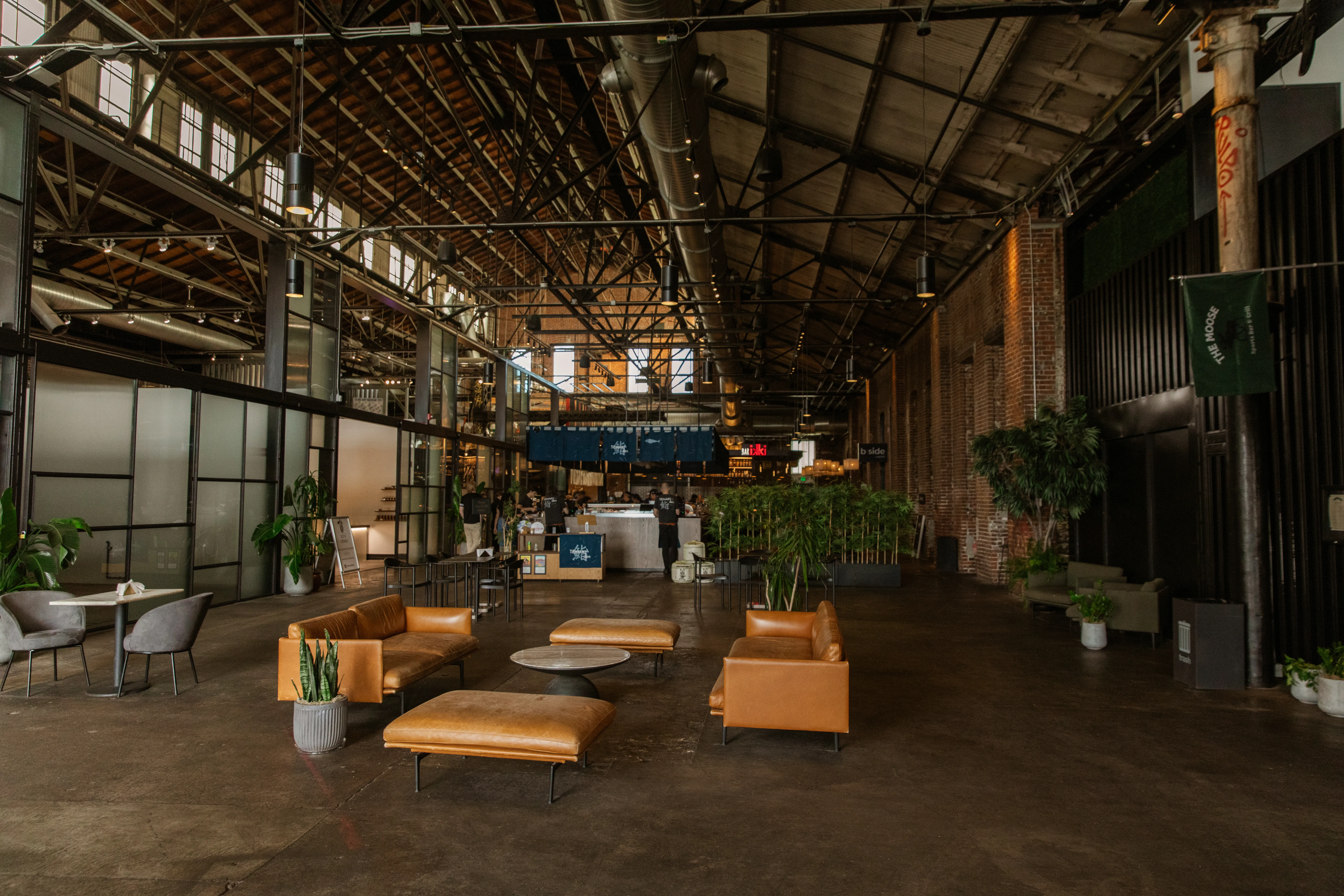 Lounge seating inside The Source