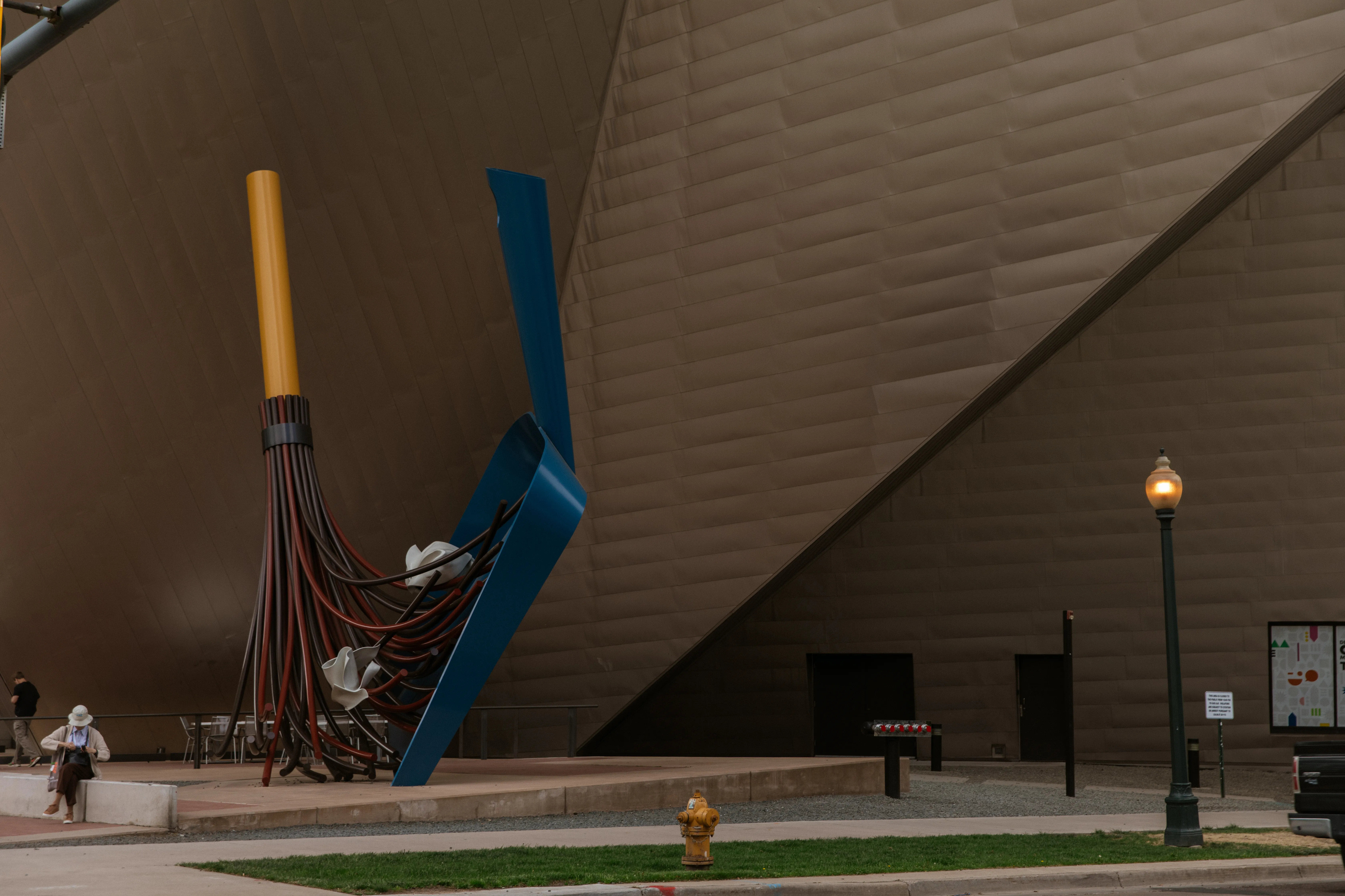 Monumental sculpture outside the Denver Art Museum