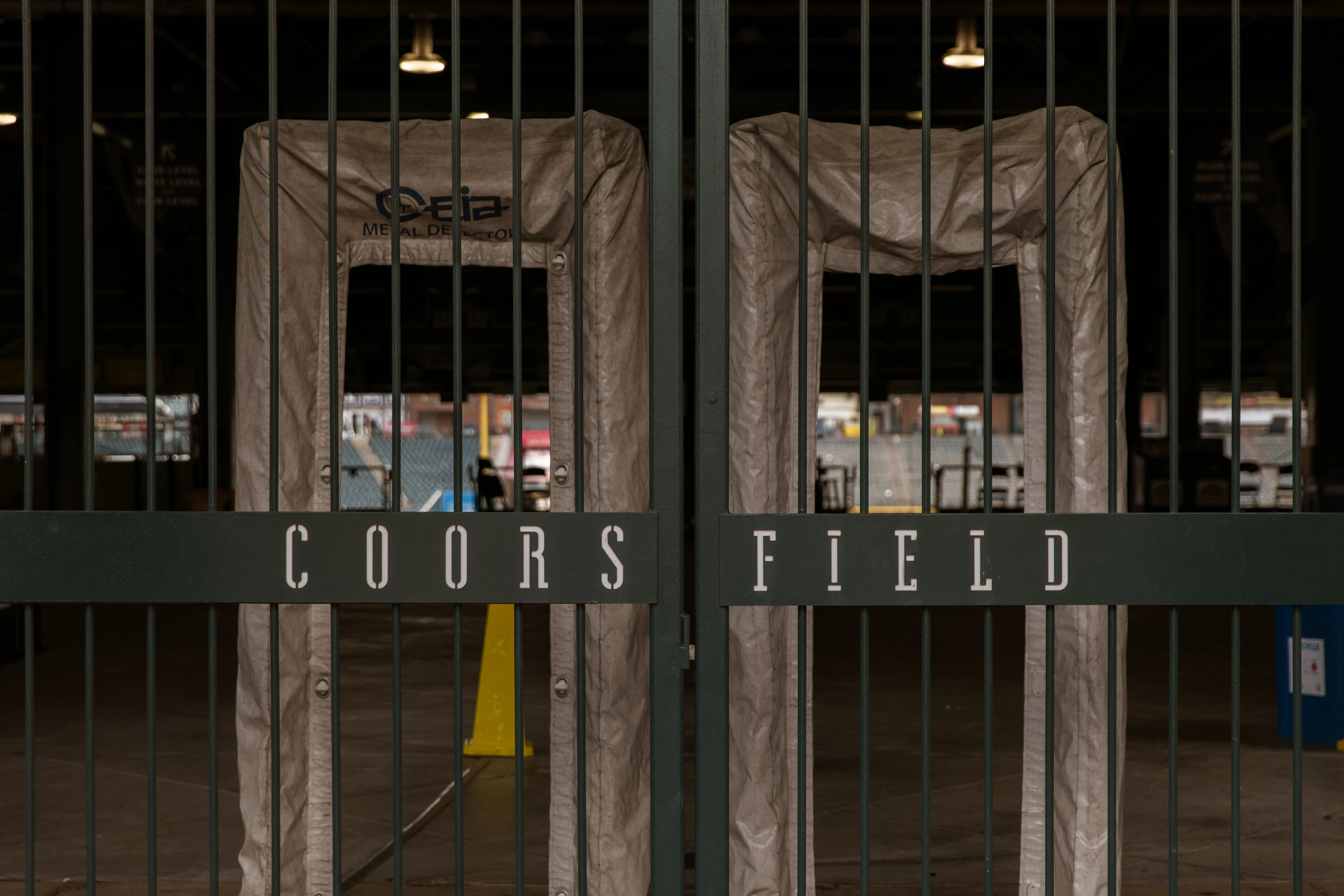 Coors Field security gate detail